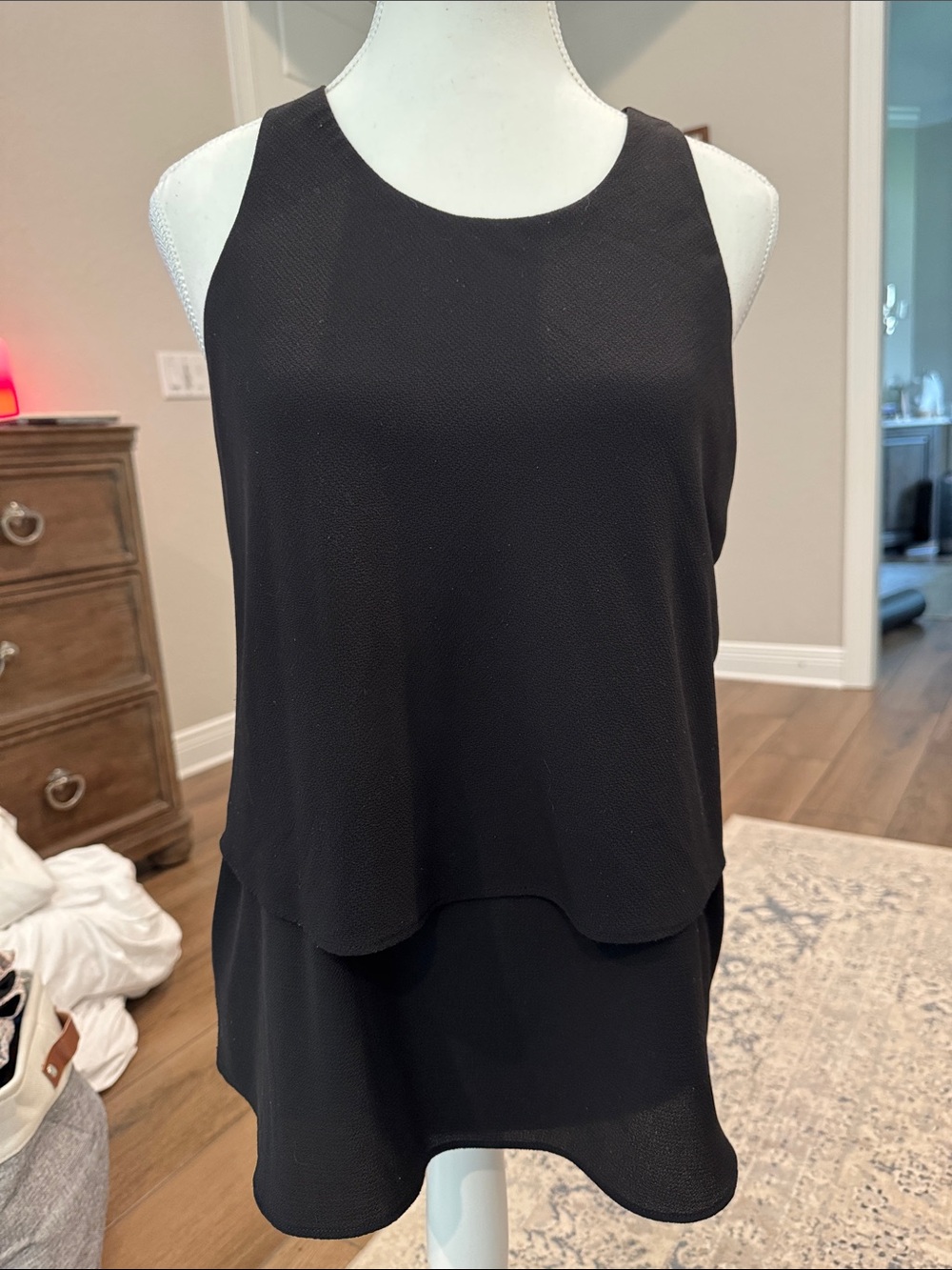 Banana Republic Black Layered Sleeveless Camisole